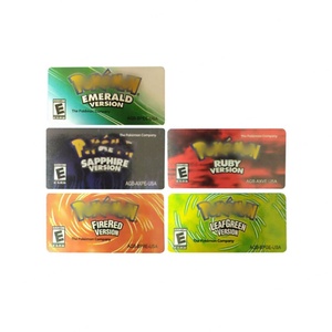 สติกเกอร์ตลับเกม FireRed LeafGreen Ruby Emerald Sapphire สำหรับเครื่องเกม GBA Gameboy Advance - Product Image 1