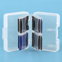 SUNSHING - Estuche Protector Transparente para Tarjetas SD, Estuche de Plástico para Tarjetas Micro SD, Soporte para Tarjetas de Memoria para 8 Tarjetas SD, SDXC, SDHC, TF, CF, Estuche Compacto