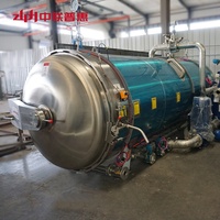 Autoclave de stérilisation automatique de viande ZLPH pour la mise en conserve d'aliments pour animaux, machine de pasteurisation du lait en acier inoxydable 304, contrôlée par PLC, garantie 1 an