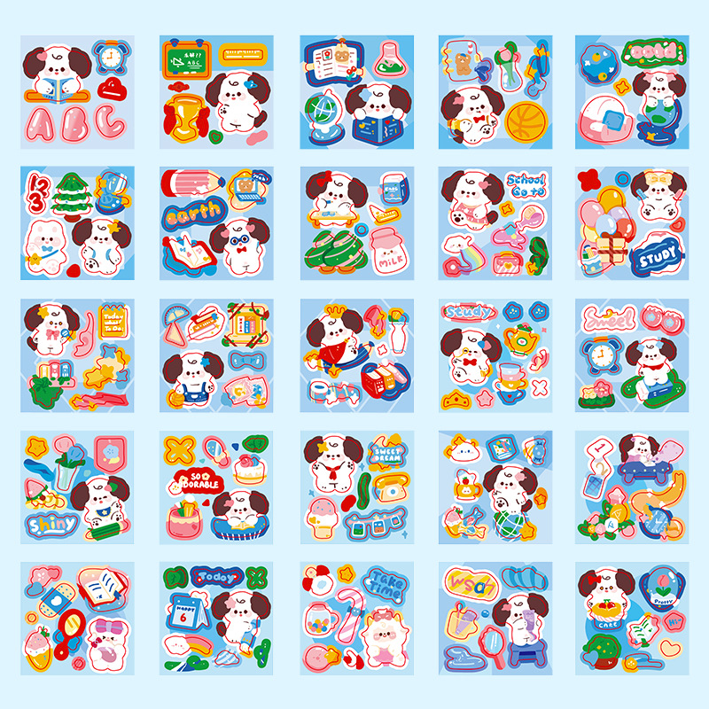 Piccolo animale, blu, 25 fogli