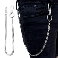 SSeesy conception personnalisée bijoux de vêtements de mode Hip Hop sans ternissement chaîne de jeans en acier inoxydable portefeuille Punk accessoires de vêtement