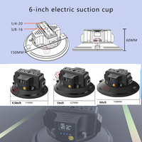 Ventouse électrique en alliage d'aluminium de haute qualité de 4,5 pouces avec pince de fixation pour appareil photo de photographie et de diffusion en direct