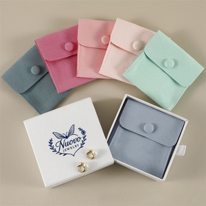 Boîte à <span class=keywords><strong>bijoux</strong></span> écologique sur mesure, emballage de boîte à <span class=keywords><strong>bijoux</strong></span>, pochettes en daim pour <span class=keywords><strong>bijoux</strong></span> avec logo pour bracelet, boucles d'oreilles, collier - Product Image 2