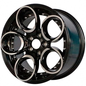 Flrocky Llantas de aleación de trébol de tamaño completo Modificación 17 pulgadas con remaches 4 5 Lugs Labio mecanizado Trébol de cuatro hojas Off Road - Product Image 3