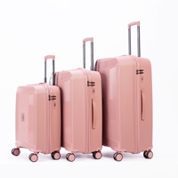 Valise de voyage moderne de luxe extensible, légère, durable, grande capacité, antivol