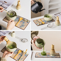 Vente en gros - Coffret de matcha en céramique personnalisé avec logo - Poudre de thé matcha traditionnelle - Fouet pour les amateurs de matcha - Kit cadeau