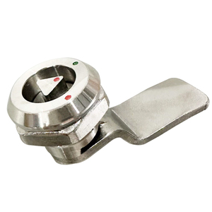 Candado Triangular de Aleación de Zinc MS705 con Identificación de Punto Rojo/Verde, Lengüeta de Acero Inoxidable con Llave, Alta Seguridad - Product Image 1