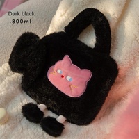Portable Durable Haute Densité PVC Chat Rempli D'eau Chaud/Froid Pack Dessin Animé En Peluche Grand Sac À Main Chaud pour Femmes et Bébé