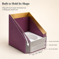 Boîte cadeau de luxe personnalisée pour bougie, boîte rigide à couvercle incliné, emballage de bougie parfumée avec insert doré pour cadeau de mariage