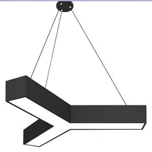 New Design 24w Y shape LED Ceiling Hanging Light Modern Bar Meeting Room Office Chandelier