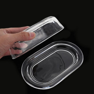 Beurrier en verre vintage avec couvercle et poignée <span class=keywords><strong>papillon</strong></span> en relief pour le stockage alimentaire en cuisine - Product Image 5