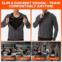 Gilet lesté tactique en nylon écologique 10LB/15LB/20LB avec sacs de sable amovibles pour l'entraînement de force, la course et le fitness