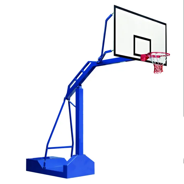 Stand de basket-ball extérieur adulte extérieure mobile jeu standard basket-ball d'école de cadre carré de type plancher extérieur à la maison