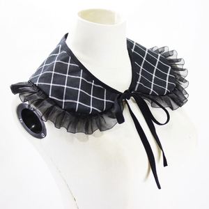 DIY personalizado blanco y negro desmontable mujer capelet blusa media camisa falso cuello falso - Product Image 2