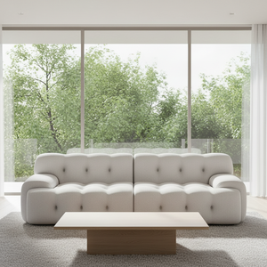 Ensemble de canapés modulaires sectionnels blancs modernes, canapé capitonné, <span class=keywords><strong>fauteuil</strong></span> confortable et élégant pour salon, appartement, hôtel, intérieur - Product Image 3