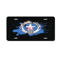 Plaque d'immatriculation décorative personnalisée en aluminium avec impression graphique Saipan pour voiture, SUV, camion, camping-car, moto, décoration murale de garage