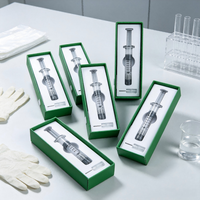 Kit d'emballage de boîte à seringues à sécurité enfant 1 ml, flacon en verre Luer Lock avec embout arrondi pour concentré