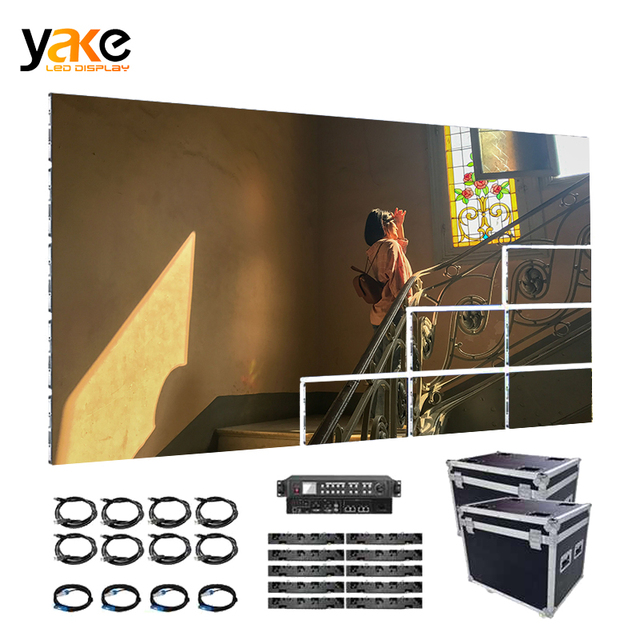 Yake P1.2 P1.25 P1.5 P1.8 16:9 Indoor Fine Pitch LED Display Screen Seamless 4K Video Wall for Control Room Studio