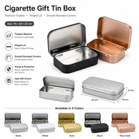 Boîte à bonbons en fer blanc durable de qualité alimentaire 95x60x22mm, écologique, recyclable, avec couvercle sécurisé, logo personnalisé