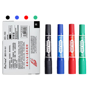 Yağ Bazlı Kalıcı Su Geçirmez Çift Uçlu 6mm Keski Eğik Uçlu Kalem Sanat Çalışmaları Etiketleme Ofis Malzemeleri Özel Logo Markalama Kağıdı 4 - Product Image 3