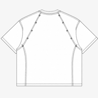 T-shirt court vintage en coton délavé à l'acide avec rivets métalliques pour homme – T-shirt streetwear ample et épais surdimensionné personnalisé