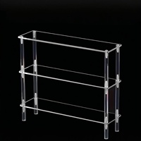 Étagère de présentation en acrylique transparente sur mesure de 30 cm de large à 3 niveaux pour flacon de parfum, comptoir de boutique, présentoir en acrylique détachable