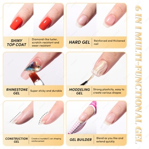 JTING Gel Multifonction 6-en-1 : Top Coat Brillant, Gel de Construction à Effets Variés, Gel de Modelage et de Nivellement, Vernis à Ongles - Product Image 4