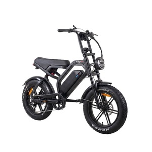 Vélo électrique à pneus larges JUNFU S20 Pro avec contrôleur intelligent 7 vitesses, batterie au lithium, moteur à moyeu arrière, fourche à suspension, 500W, aluminium - Product Image 5