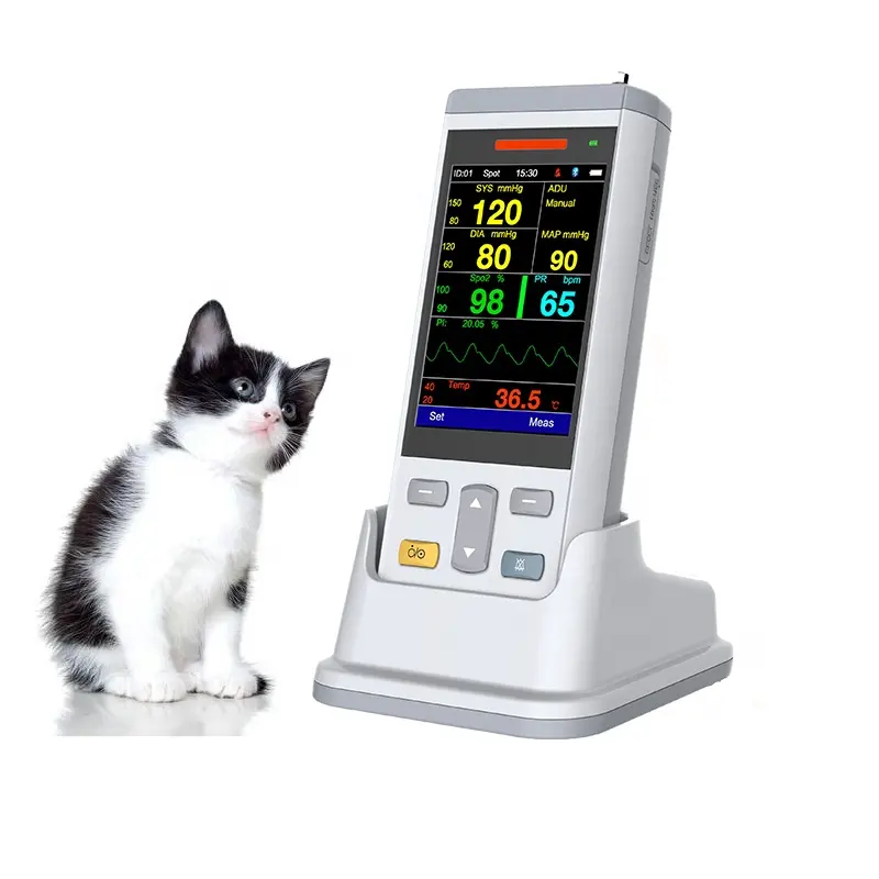 Moniteur de signes vitaux portable multiparamètre vétérinaire de haute qualité PC100V