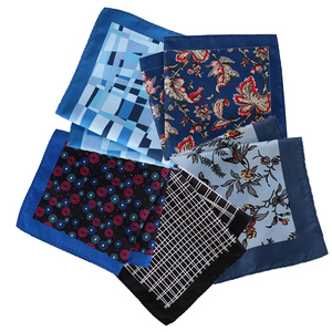 ذكر هانكي جيب مربع منديل زفاف أزياء مهرجان هدية للرجل وشاح صغير 30 صوف هندسي - Product Image 2