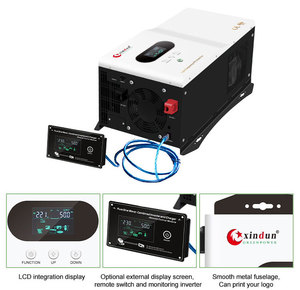 Onduleur-hybride 1KW 7KW à onduleur simple pour caravane, <span class=keywords><strong>camping</strong></span>-<span class=keywords><strong>car</strong></span>, véhicule de loisirs, à onde sinusoïdale pure, basse fréquence 60Hz, avec contrôleur MPPT - Product Image 2
