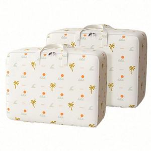Non-woven Quilt and Clothes Storage Bag <b>Large</b> Capacity <b>Packing</b> Organizer Bag Moving Duffel Bag - Product Image 4