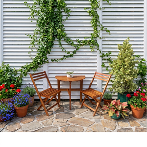 Wholesale Solid Wood Furniture Set Coffee Table <b>Chairs</b> for Home Bar Restaurant Hotel Coffee Shop Garden Use Made in Vietnam - Product Image 1