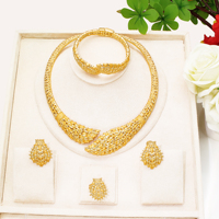 Ensemble de bijoux indiens plaqués or 18 carats de haute qualité, collier, boucles d'oreilles, bagues, bracelets, ensemble complet de bijoux pour mariage et fête