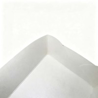 Boîte en carton blanc jetable, écologique, biodégradable, de qualité alimentaire, pour frites, nuggets, pop-corn, poulet frit