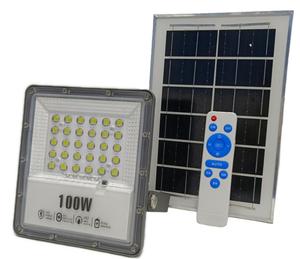 Projecteur solaire LED 100W SMD IP67, corps en ABS, batterie au lithium polysilicium, capteur photocellule - Product Image 4