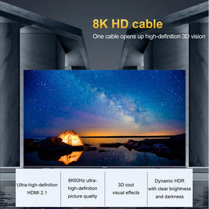 كابل HDMI من JustLink بدقة 8K HDR إصدار 2.1، يدعم 8K بتردد 60 هرتز و4K بتردد 120 هرتز، كابل فيديو وصوت للشاشات وأجهزة الكمبيوتر وأجهزة العرض وأجهزة الكمبيوتر المحمولة - Product Image 5