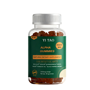 Suplementos Herbales en Gomitas de 4000mg, 10 en 1, con Extracto Puro de Himalaya de Alpha Saussurea Involucrata, Ashwagandha y Macca, para Hombres - Product Image 1