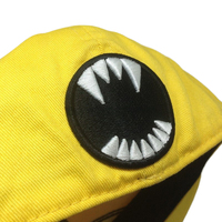 Gorra Snapback con Bordado Personalizado OEM, Diseño de Cara de Monstruo, Gorra de Hip-hop Estructurada con Visera Plana para Niños, para Deportes