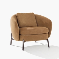 Chaise de canapé pivotante simple moderne chaise de salon souple pour restaurant hôtel école salle à manger extérieur polyvalent meubles de canapé simple