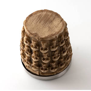 Vintage <span class=keywords><strong>Resin</strong></span> 3d baja nirkarat bentuk tengkorak kopi kuat cangkir anggur putih penyihir Viking dekoratif Halloween cangkir potret tengkorak kaca - Product Image 6