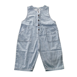 Tuta Casual in Denim Sottile e Morbido Stile Coreano per Ragazze, Collezione Primavera Estate - Nuova Tendenza Moda Famiglia Genitore-Figlio - Product Image 4