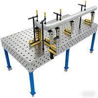 Nouvelle table de soudage 3D avec gabarits, fixations, angles de positionnement, pieds réglables, fonte HT300 pour atelier de réparation, soudage de précision