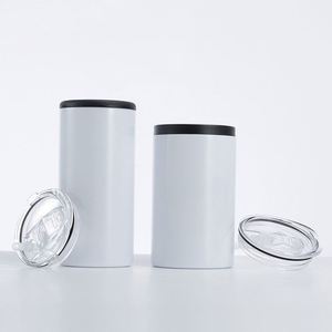 Vente en gros : Mug isotherme mince en acier inoxydable de 12 oz pour canettes de bière, avec 2 couvercles, pour sublimation, idéal pour cadeaux d'entreprise et le service de boissons froides - Product Image 4