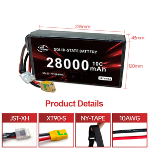 Solid State <b>Batteries</b> for Drone 27Ah 28Ah Original Factory Customized <b>Battery</b> Solutions OEM ODM High Quality <b>Rechargeable</b> - Product Image 4