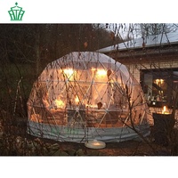 Dôme géodésique transparent personnalisable de 3m, 3,6m, 4m pour usage professionnel