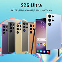 Smartphone Original S25 Ultra 5G Version Globale Offre Spéciale 6,8 pouces Double SIM 16 Go + 1 To Appareil Photo 50 MP + 108 MP Batterie 8000 mAh