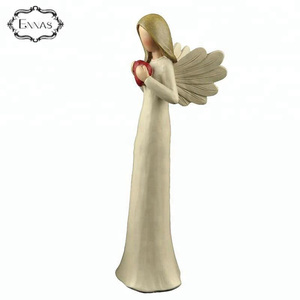 Della resina Del Cuore di Madre Fata Angelo Figurine Della Resina Del Cuore Fata Angelo - Product Image 3