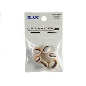 Perline di conchiglia Ilan 18-20 mm, naturali, per creazione di gioielli fai da te, 6 pezzi - Product Image 1