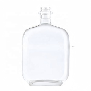 Botellas de vidrio cuadradas vacías personalizadas de 500ml/750ml, whisky redondo plano, Vodka, vino, brandy, ron, Gin Spirit, venta al por mayor, tipo de sellado de corcho - Product Image 3